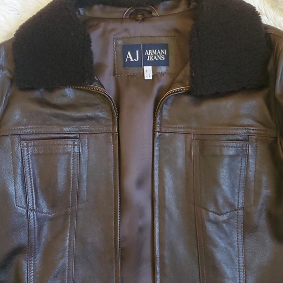 Armani Jean Leather Jacket - Picture 4 of 10